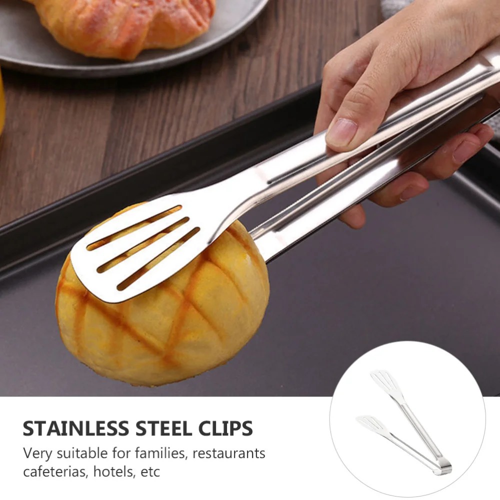 

4Pcs Stainless Steel Clips Household Food Clamps Bread Clips (Assorted Color)
