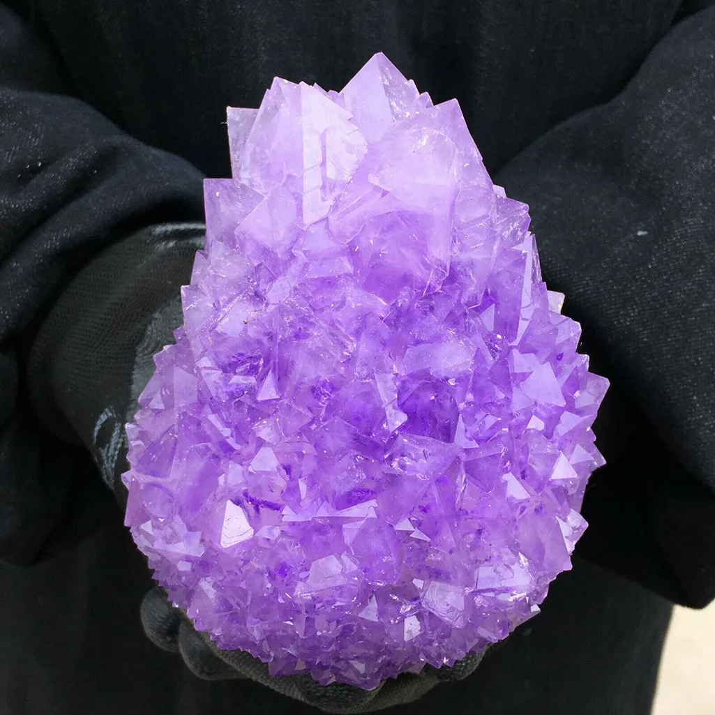 2LB фиолетовый Alunite кластер собора образец Кристал острый ананас alunite кварцевые