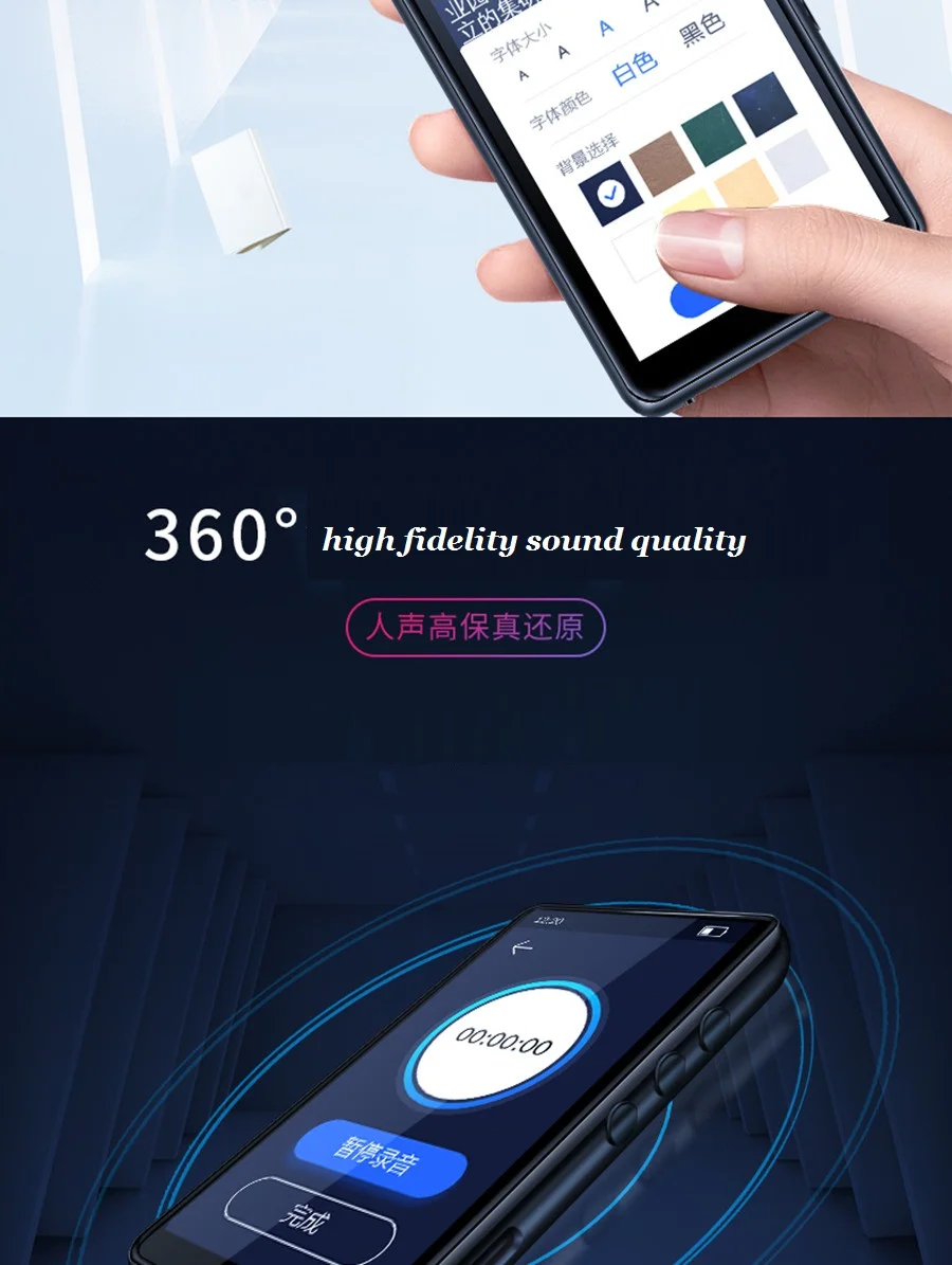 Mahdi металлический портативный Bluetooth MP4 MP3 музыкальный плеер fm-радио HD сенсорный экран Поддержка TF секундомер мини MP4 плеер динамик