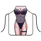 Забавный Кухонный Фартук 3D, пикантные обнаженные мужские фартуки с цифровой печатью, форма для приготовления пищи в виде супермышечного героя для ужина, женщины, барбекю