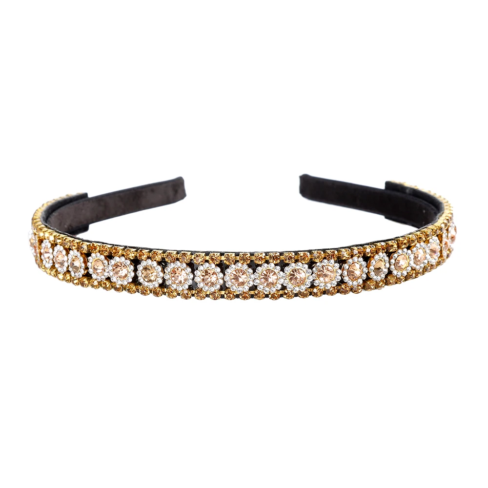 AWAYTR новинка 2021 повязка на голову стразы геометрический рисунок женские