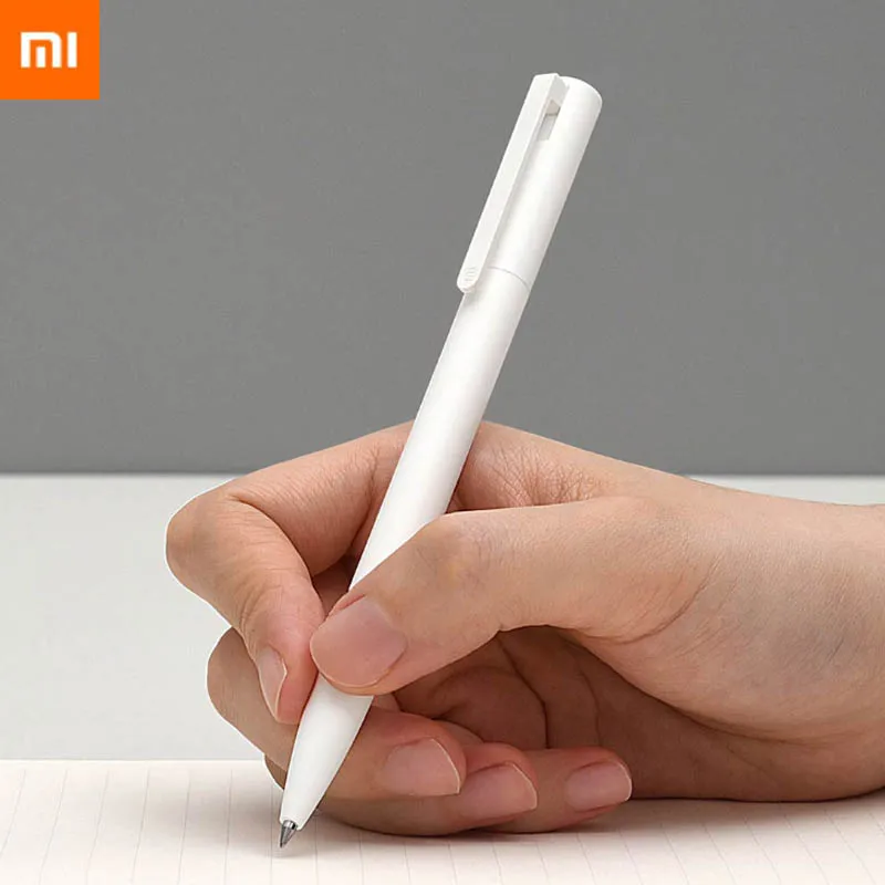 Новые гелевые ручки Xiaomi Mijia 10 шт. без колпачка 0 5 мм черная ручка гладкая
