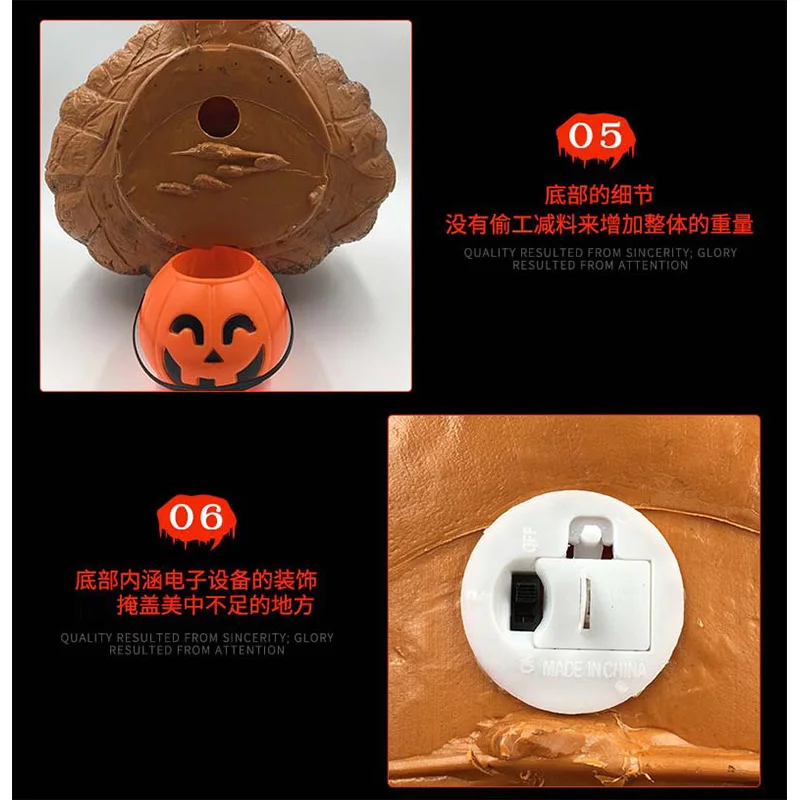 

Halloween pumpkin lantern ghost pumpkin Halloween party decoration props courtyard event venue atmosphere decoration