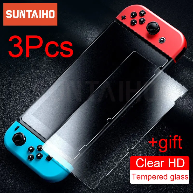 Защитное стекло 9H HD для Nintendo Switch NS, пленка из закаленного стекла для защиты экрана Oled, аксессуары для Nintendo Switch Lite, 3 шт.