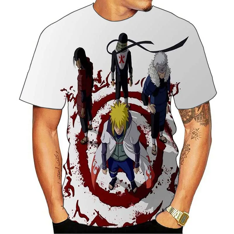 

2021 new best-selling Konoha animation 3D men's T-shirt, which one do you like The most handsome boy in the world