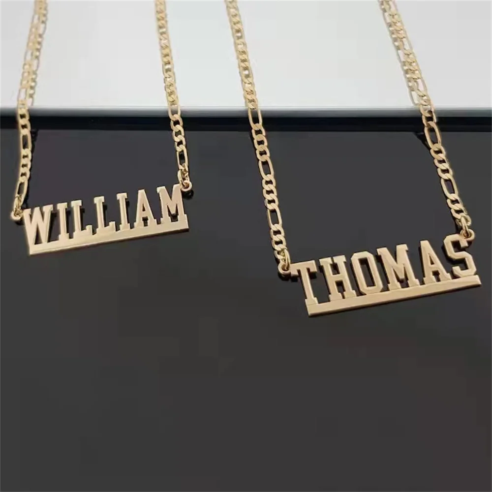 

украшения на шею кулоны и подвески цепочка на шею Индивидуальное ожерелье с подвеской с именем, золотой чокер из нержавеющей стали, персона...