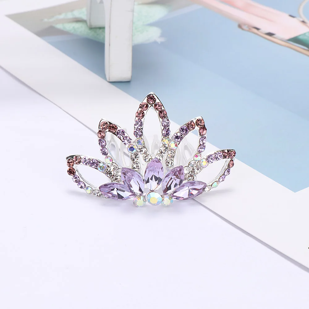 Тиары и короны с кристаллами в стиле принцессы повязка на голову цветами для