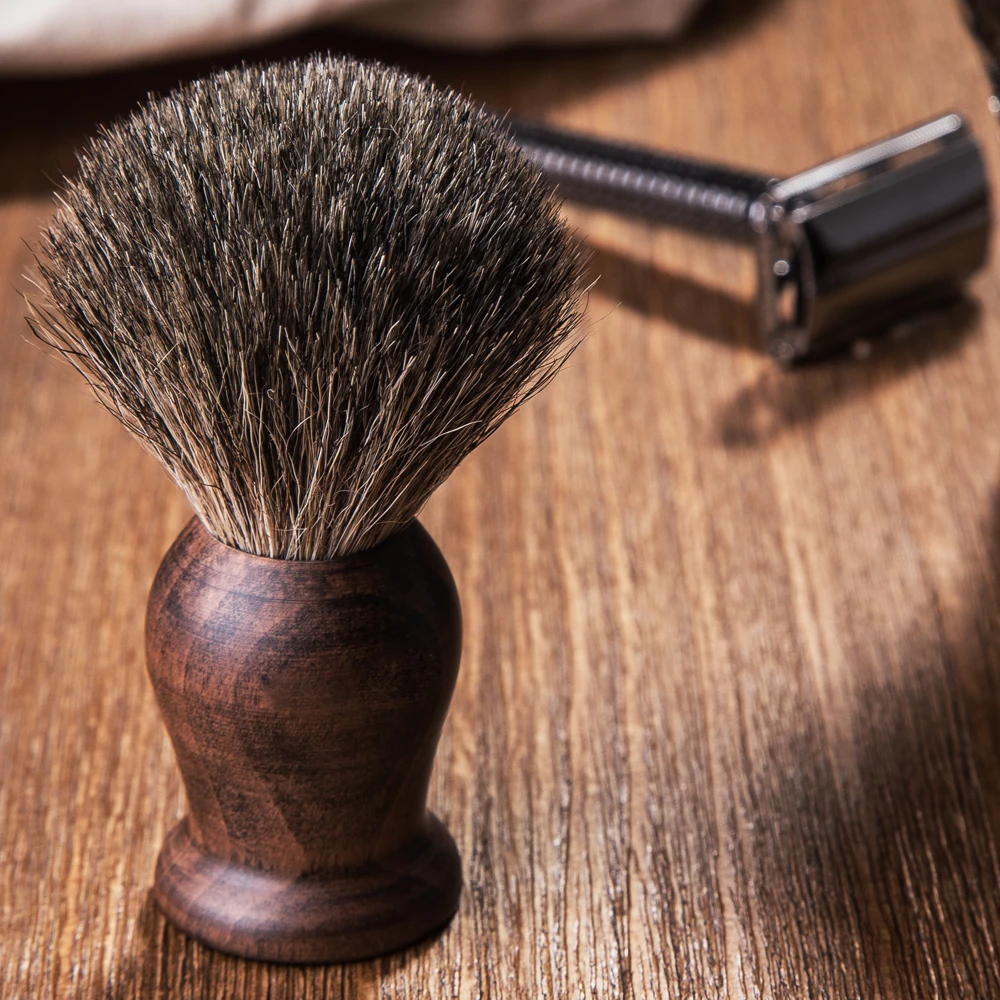 Мужская щетка для бритья ручная работа барсук щётки ручка из красного дерева |