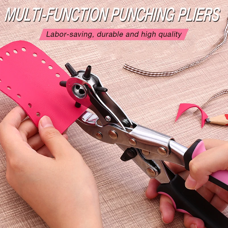 Кожаный ремень вращающийся дырокол Ручные плоскогубцы инструменты для