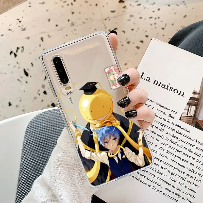 

Karma akabane assasination Phone Case Transparent for Samsung A71 S9 10 20 HUAWEI p30 40 honor 10i 8x xiaomi note 8 Pro 10t 11