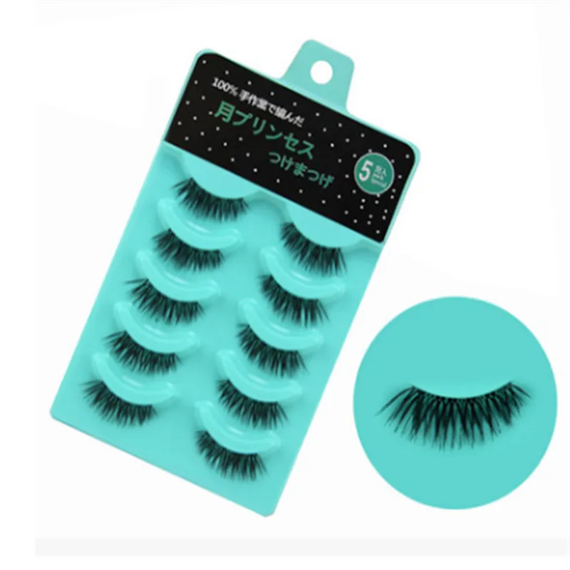 5 пар Профессиональные ультра-тонкие длинные магнитные ресницы макияж черный 3D