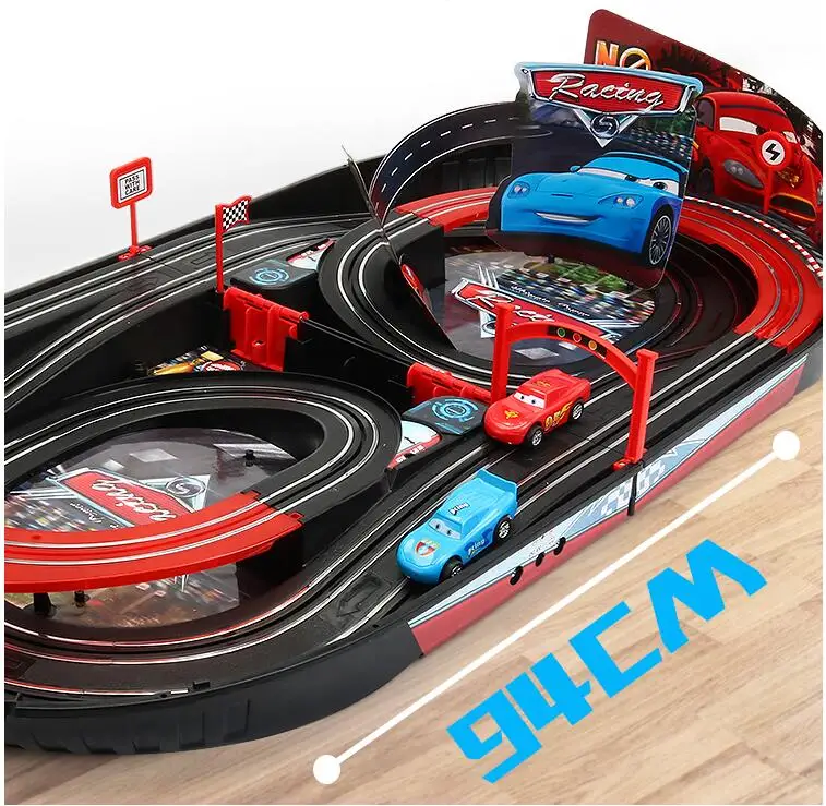 

Boys Rail Car Racing Lightning McQueen Toy Children Remote Control Car Electric Small Train Story Parent-child interaction