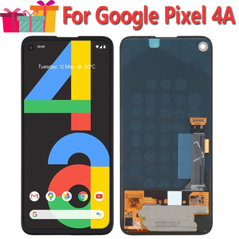 Pantalla Original de reemplazo de 5,81 "para Google Pixel 4A G025J GA02099, montaje de digitalizador con pantalla t&aacute;ctil LCD 4G-0