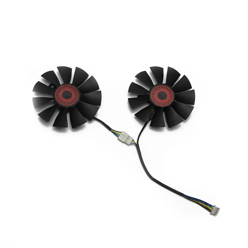 T128010BH 75 мм DC 12 В 0.25A кулер вентилятор для ASUS STRIX GTX1050 Ti GTX 1050Ti RX 460 RX560 вентилятор графическая карта с бесплатной доставкой