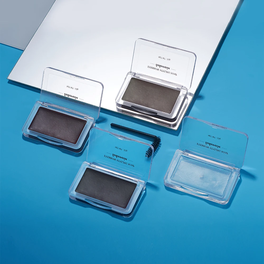 

Lakerain Brow Soap Eyebrow Styling Soap with Brush Brown Black Gray Eyebrow Setting Gel Waterproof Wild Eyebrow Tint Pomade