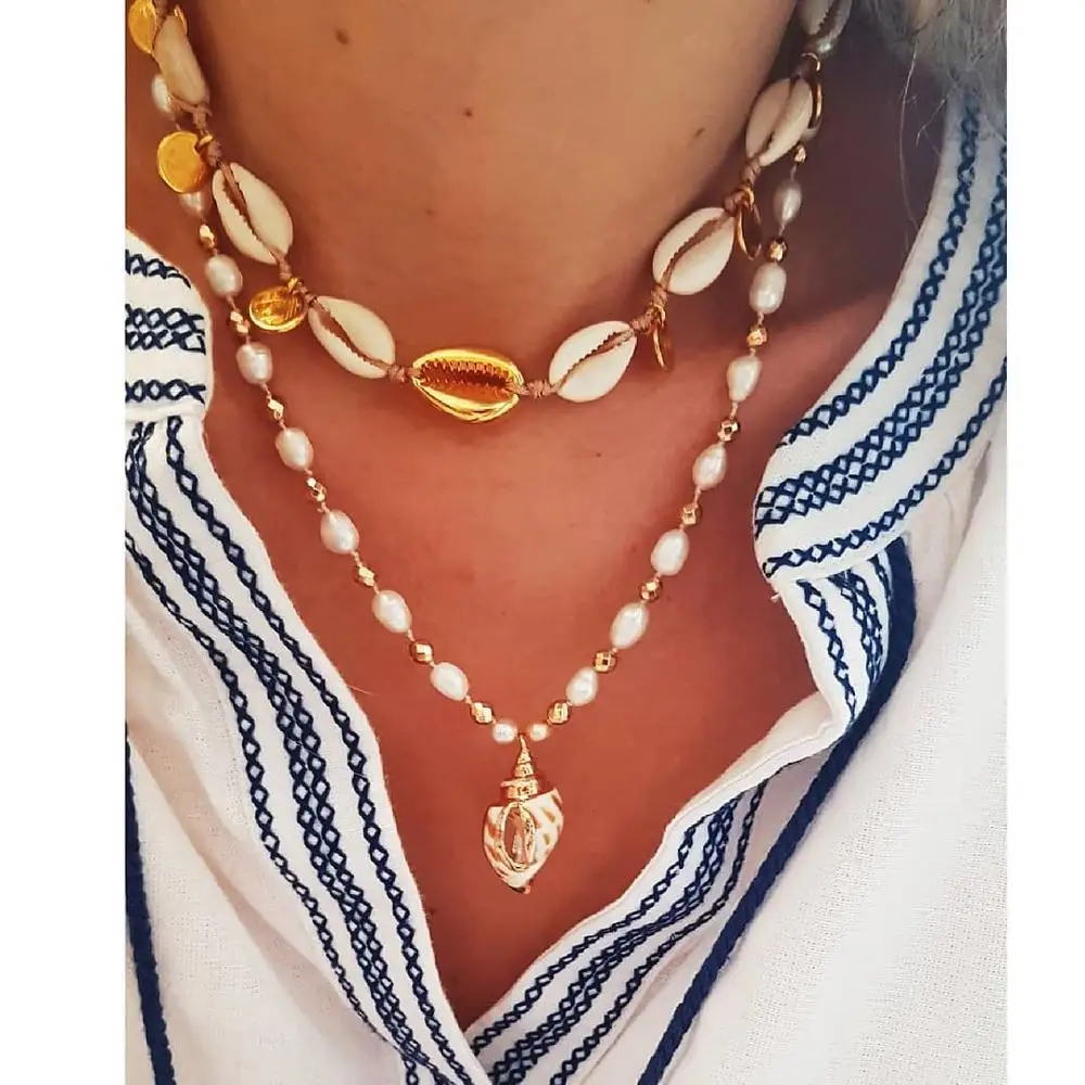 Женское многослойное ожерелье чокер с подвеской в стиле бохо 2020|Ожерелья