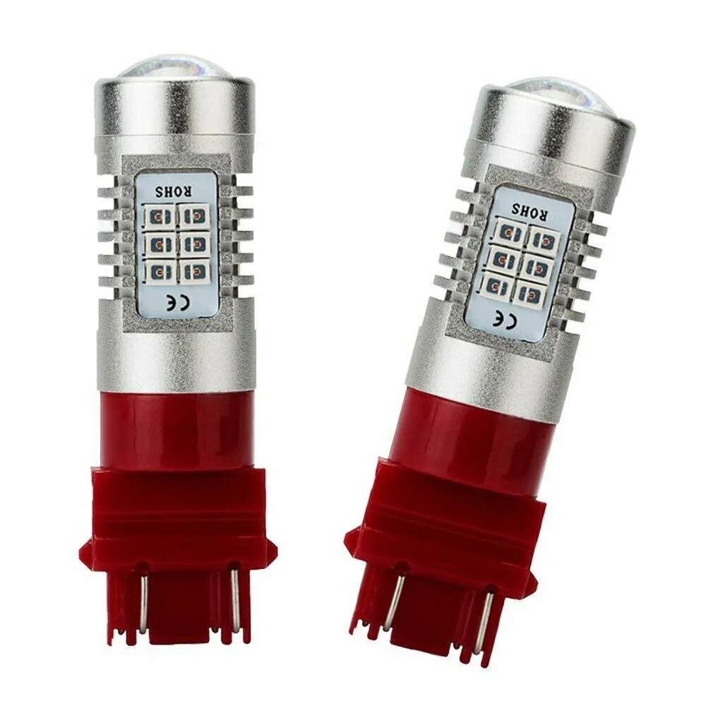 

20W Brake Light 21 LED Chips 3057 3157 4Pcs Bulbs Car LED Lamp Pure Red
