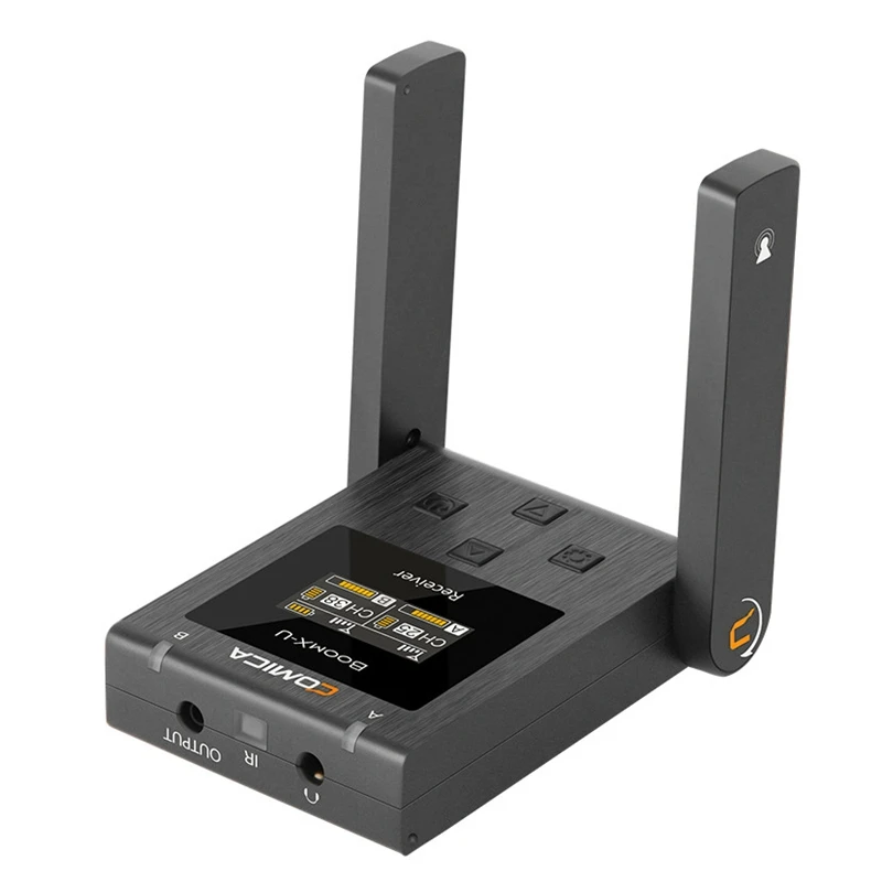 

COMICA BoomX-U U1 Broadcasting Grade Multifunctional Mini UHF Dual Channel Wireless Microphone System Lavalier Lapel Microphone