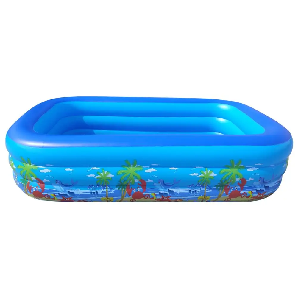 

Inflatable Swimming Pool Thickened Durable Safe Soft Bottom for Indoor Baby Children