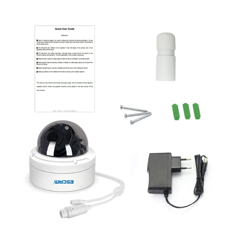 Новейшая камера ESCAM PVR002 2MP HD 1080P PTZ 4X Zoom 2,8-12 мм объектив IP66 водонепроницаемая купольная ip-камера POE Поддержка 3D цифрового шумоподавления