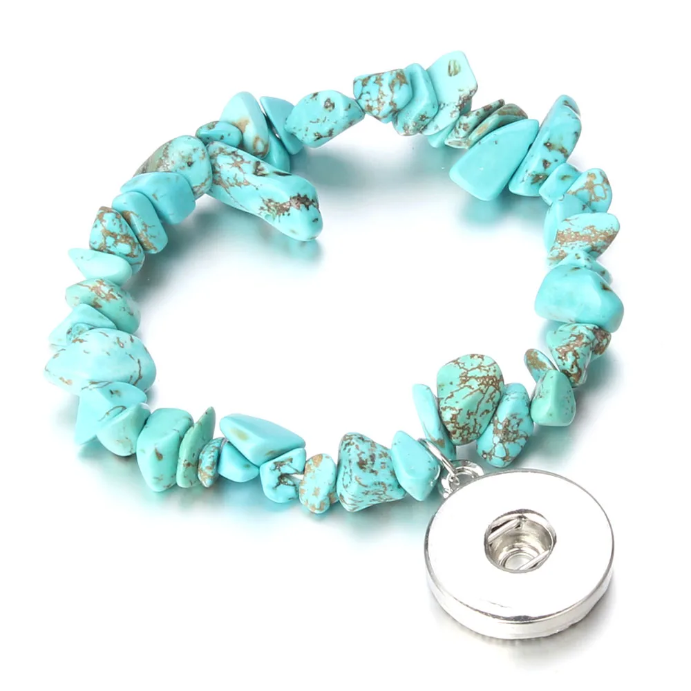 Новые ювелирные изделия браслет с застежкой из натурального камня гравия 18 мм