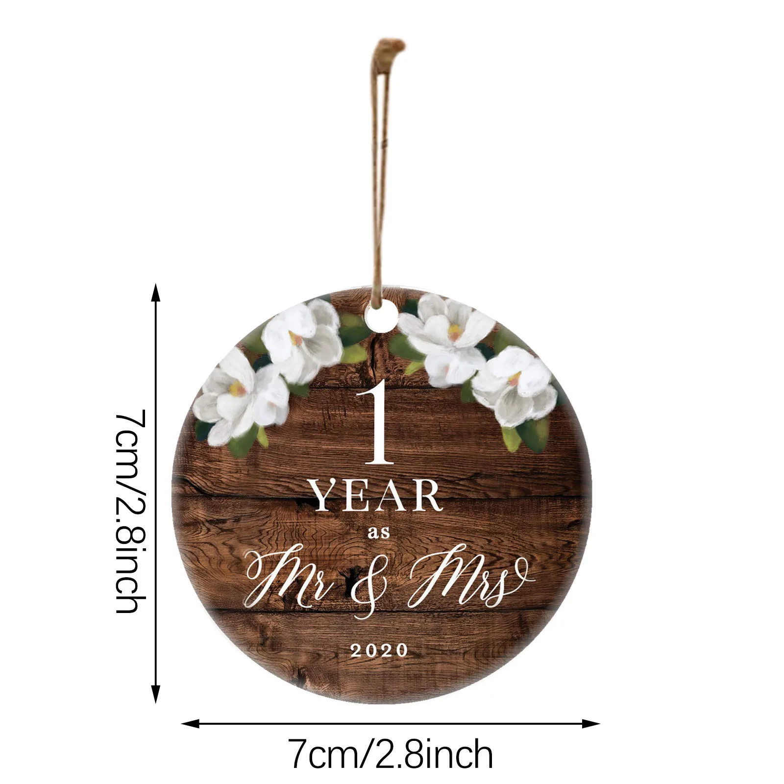 

1/5/10/20/30Pc 2020 Christmas Tree Pendants Keepsake Couple Gift Wedding Anniversary Merry Christmas Ornament Home Decor Navidad