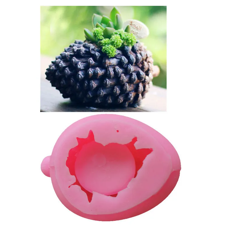 

Large Pine Cone Silicone Mold for Handmade Desktop Decoration Gypsum Epoxy Resin Pen Holder Flower Pot Silicone Mould