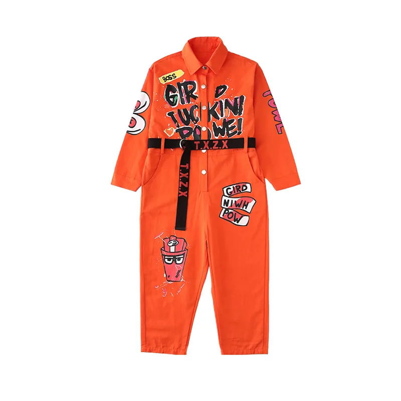 

Boy's long sleeve hip-hop, monkey, monkey, girl's pants, jazz dance clothes, street dance clothes