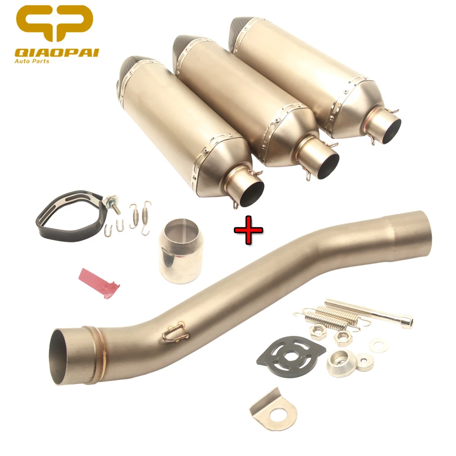 Z750 выхлопная система труба мотоцикла 470 мм глушитель средняя углеродный