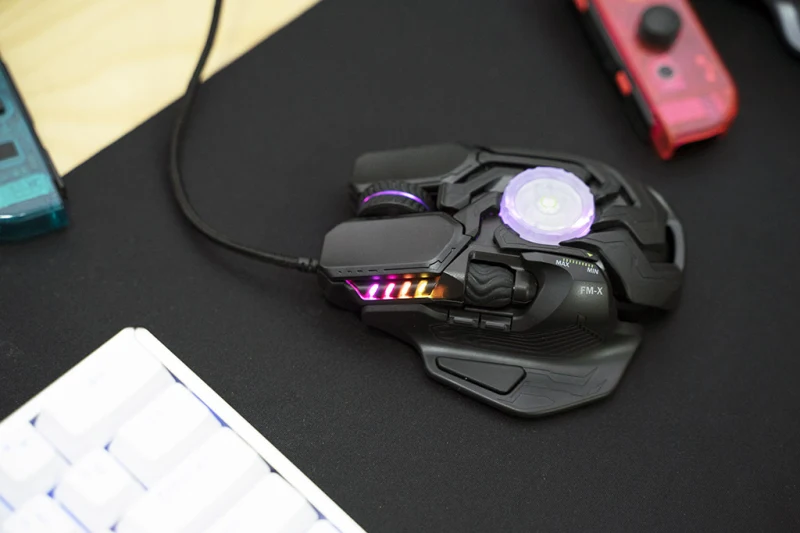 

Новая игровая мышь FMGAING FM-X LOS OJOS DE MARS, Прозрачная Черная Проводная игровая мышь с турбиной RGB, 8200 точек/дюйм