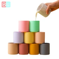 10 colors baby learn to drink cup baby drinking training water silicone cup bpa free food grade heat resistant silicone cups