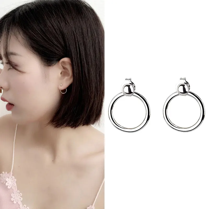 925 серебряные корейские женские Кристальные снежные чешуйки Bijoux массивные