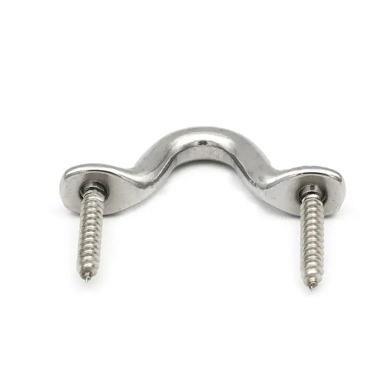 

10PCS M5 304 Stainless Steel Pad Eye Strap for Boat Door Handle Pull Door Knob