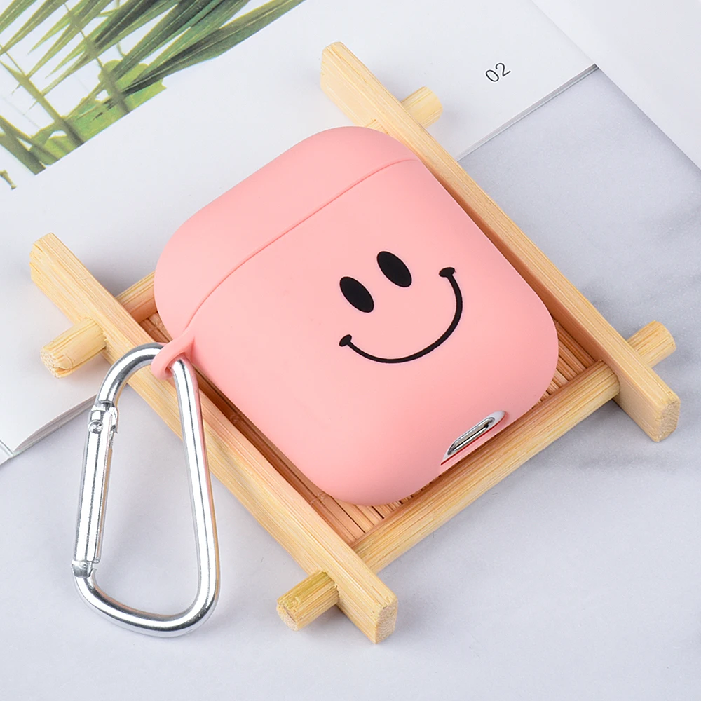 01 Пара коробка для наушников чехол для Apple Airpods 2 чехол для Airpods Air Pods беспроводной Bluetooth наушники зарядка Коробка Чехол с крючками - Цвет: 01