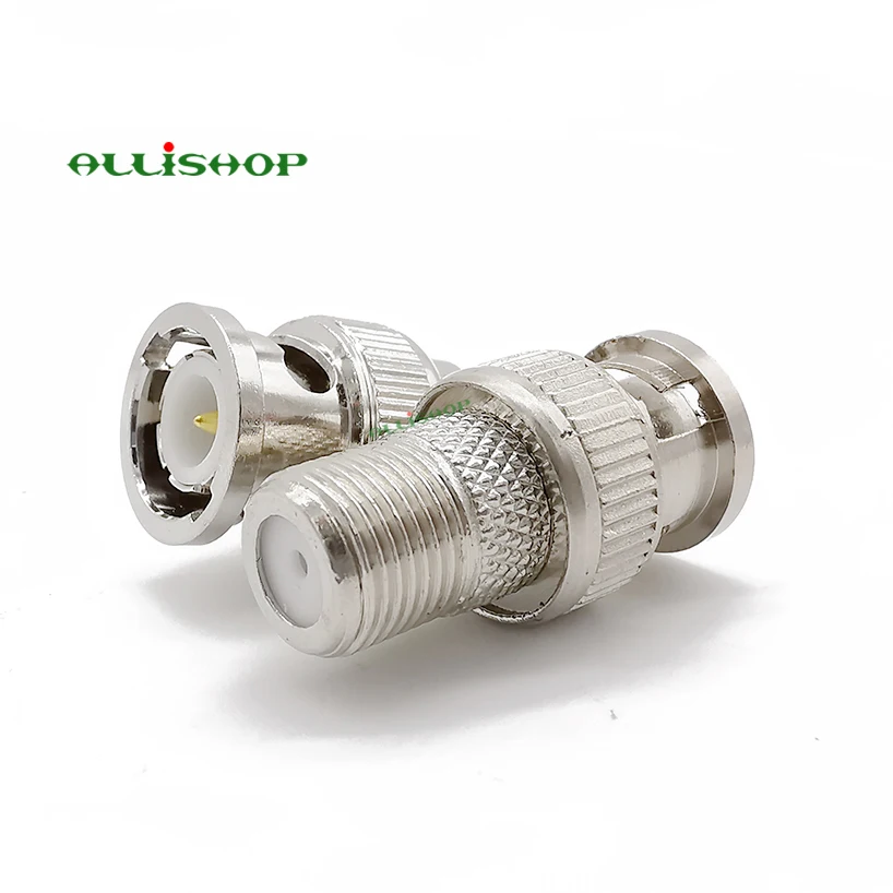 

BNC male to F jack RF coaxial connectors, F Female to BNC Male RF connector adapters