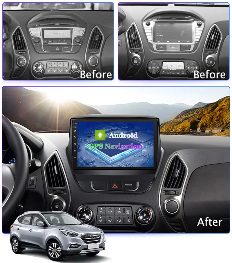 4G LTE 2G RAM 9 дюймов Android 10 автомобильное радио DVD плеер для Hyundai Tucson IX35 2010-2013 GPS