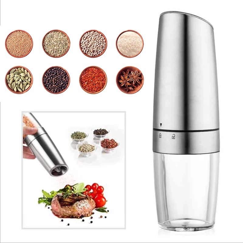 Высокое качество 1 шт. 2 в электрическая мельница для перца соль и перец Мясорубка