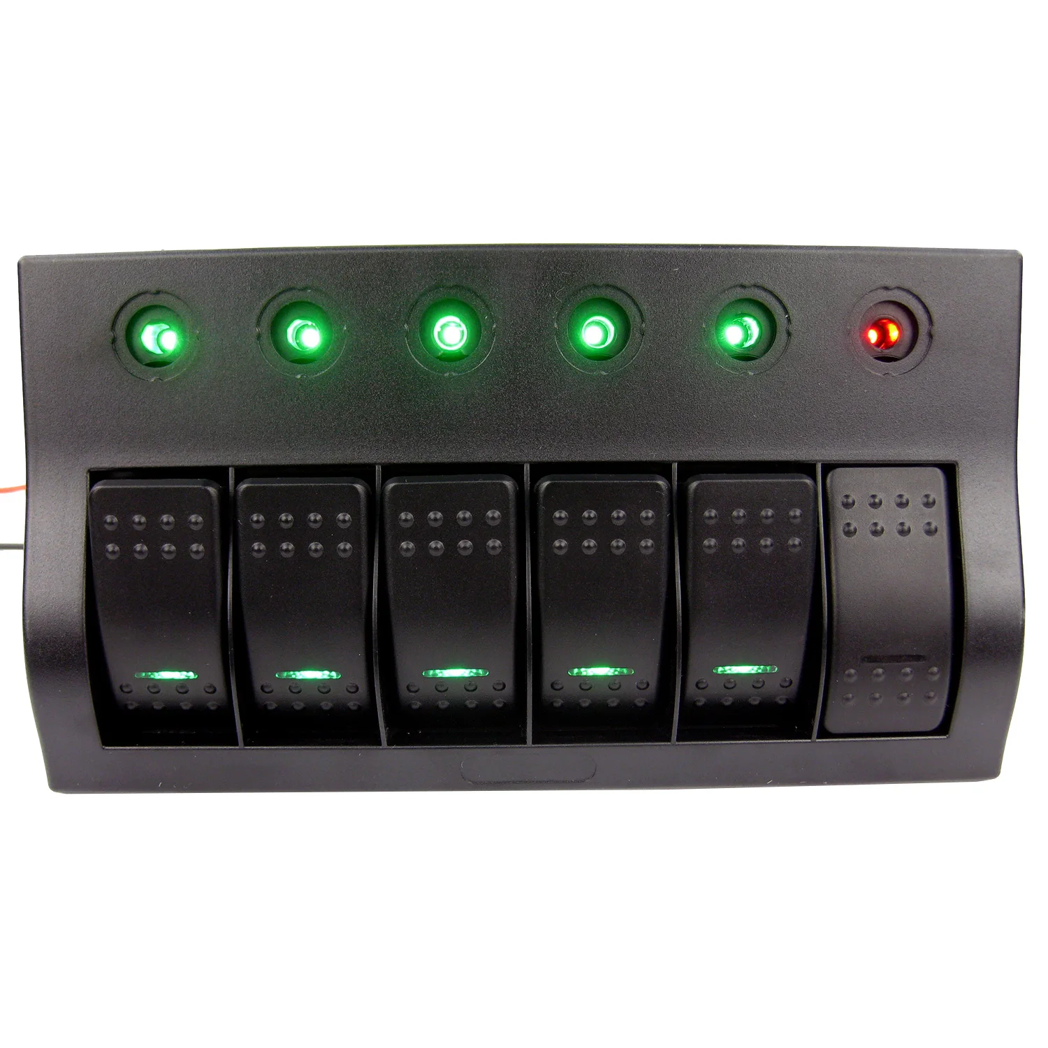 6 банд водонепроницаемый переключатель Лодки Панель морской Светодиодный