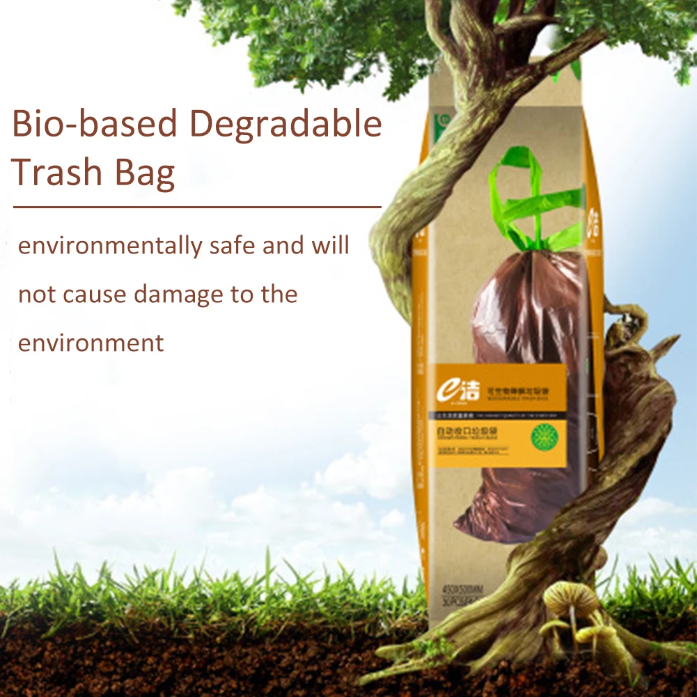 Для выведения токсинов 40 шт Разлагаемый мусорный мусорные мешки для мусора с