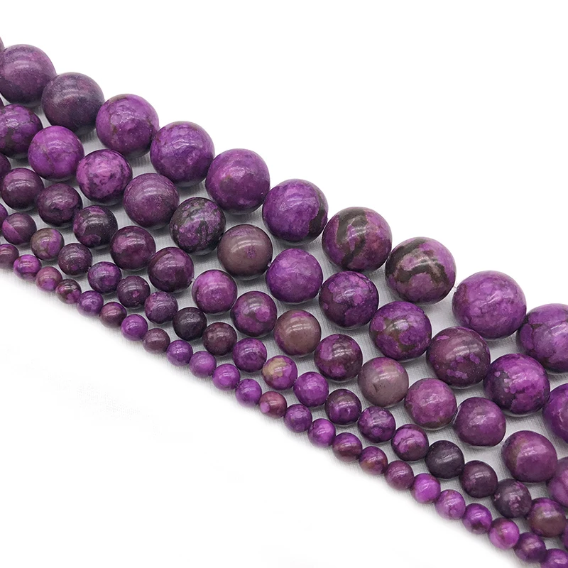 Одежда высшего качества из натурального камня Глубокий фиолетовый сугилит Агат