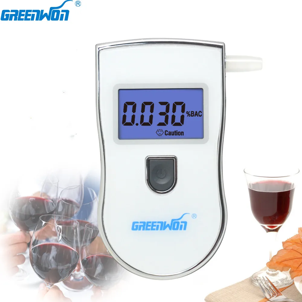 GREENWON Цифровой тестер спирта дыхания цифровой алкоголь AT 818 спирт
