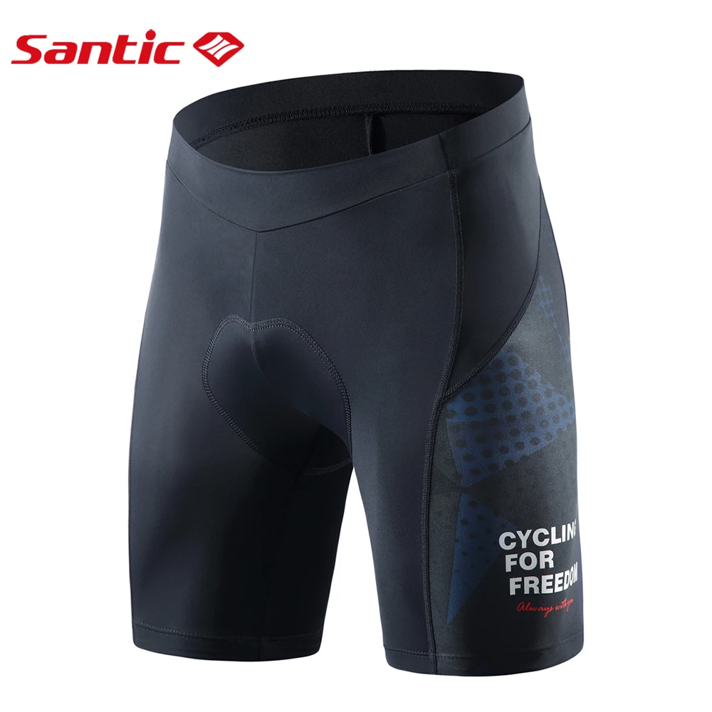 

Велосипедные шорты Santic мужские, дышащее светоотражающее нижнее белье с мягкими подушками, Азиатский размер, для езды на велосипеде