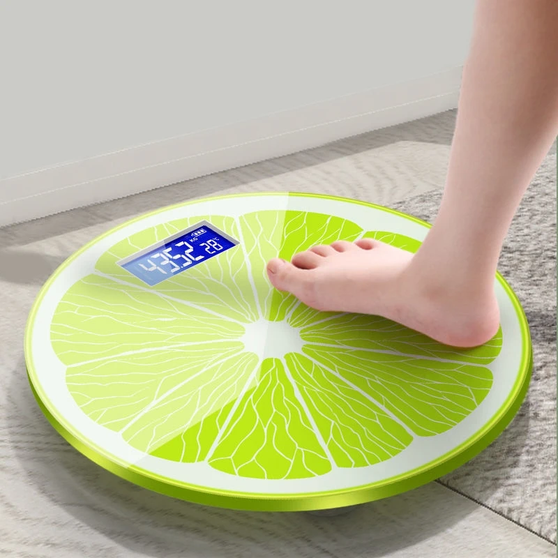 

Cartoon Lemon Pattern Bathroom Scales For Weighing Body Weight Scale Electronic Household Balance Floor Smart Digital Scales