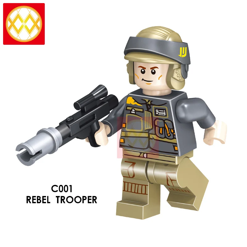 WM411 Scout Troopers Одиночная распродажа Дарт Реван йода красная гвардия Дарт набор Вейдера строительные блоки модели Кирпичи Игрушки - Цвет: Небесно-голубой