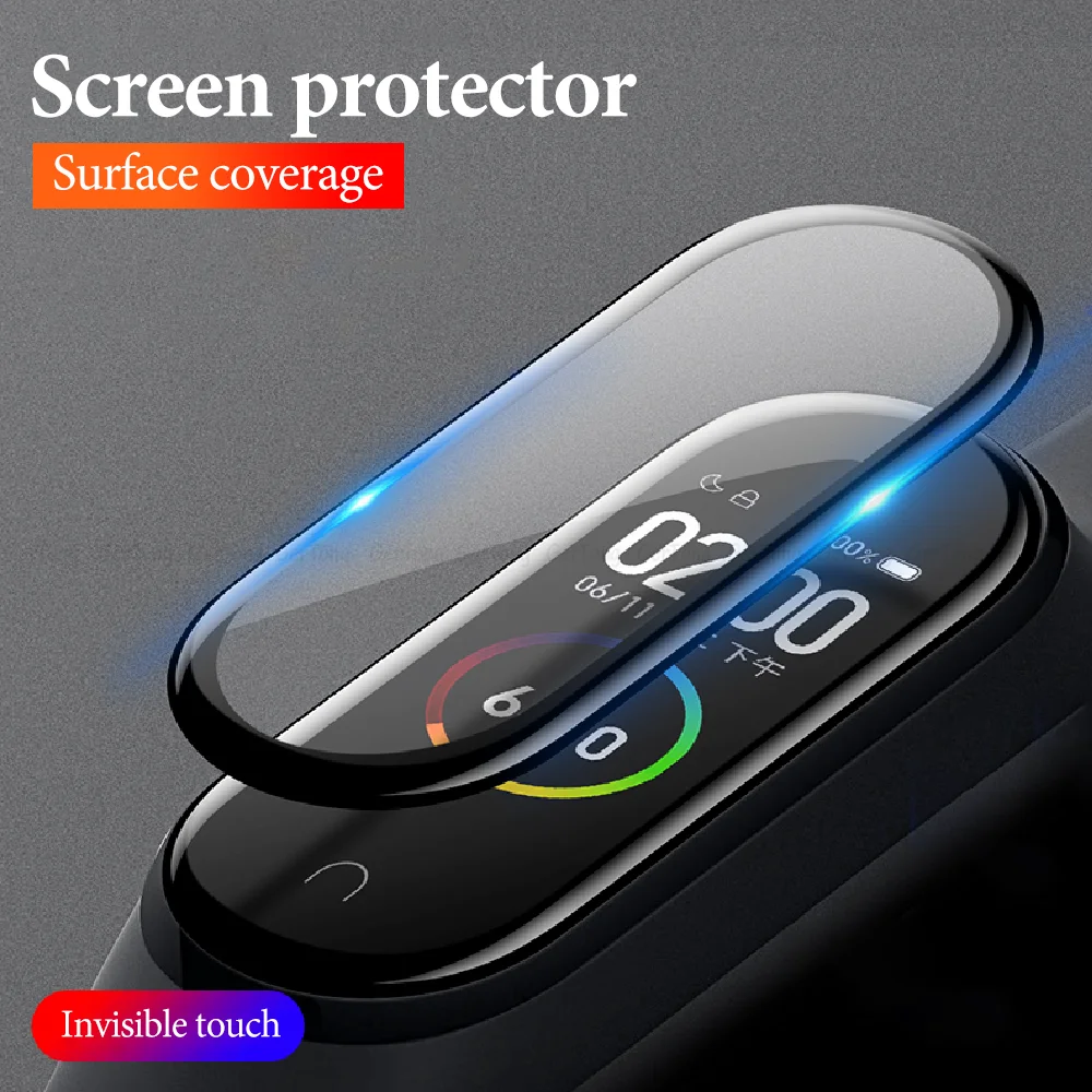 1-2 шт 3D изогнутая пленка для Xiaomi mi Band 4, защитное мягкое стекло для mi Band 4, защитная пленка для экрана, защитные Смарт-Аксессуары