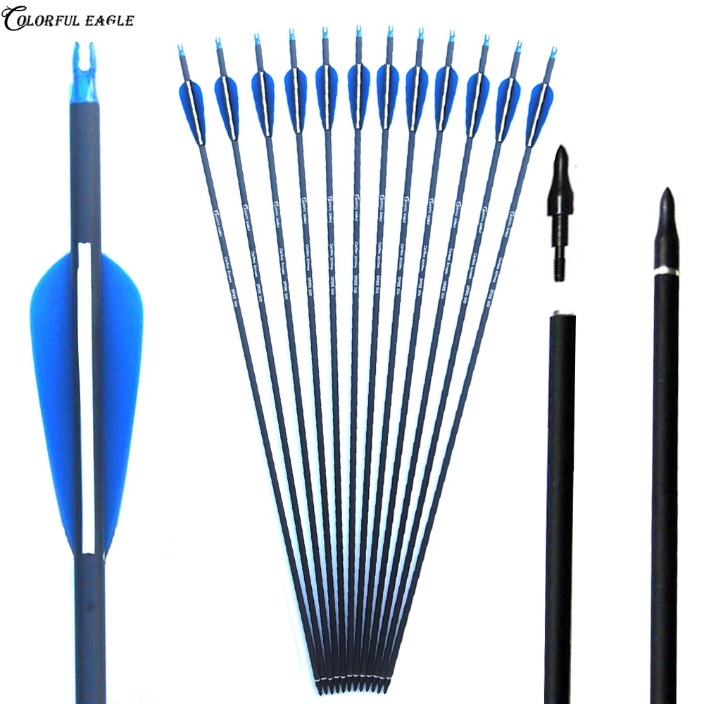 Стрелы из углеродного волокна 30/31 для стрельбы блочного и рекурсивного лука 28/500