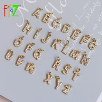 f j4z alphabet pendants charms brass mini a z letter diy jewelry for necklace zircon crystal initials not easy change color