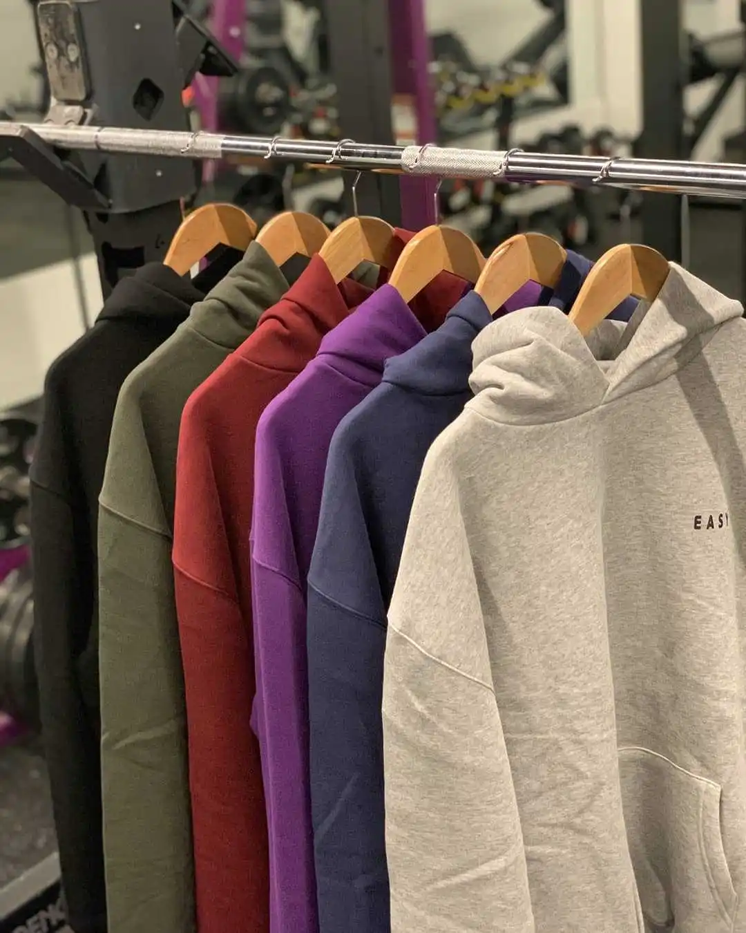 

Europe And The United States 280g Cotton Terry Sweater Autumn Solid Color Men's Casual Hooded Loose Trendy Plus Size Clothes