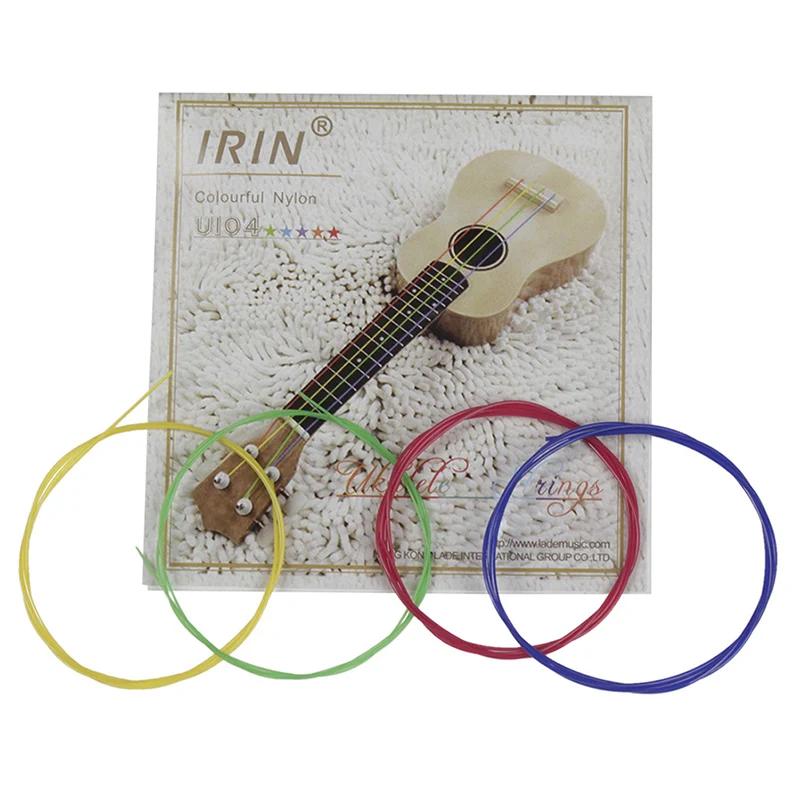 Mix Color 4 Pcs/set Soprano Ukulele Ukelele Uke Strings Set Nylon Ukulele Strings Replacement Part Stringed Instrument