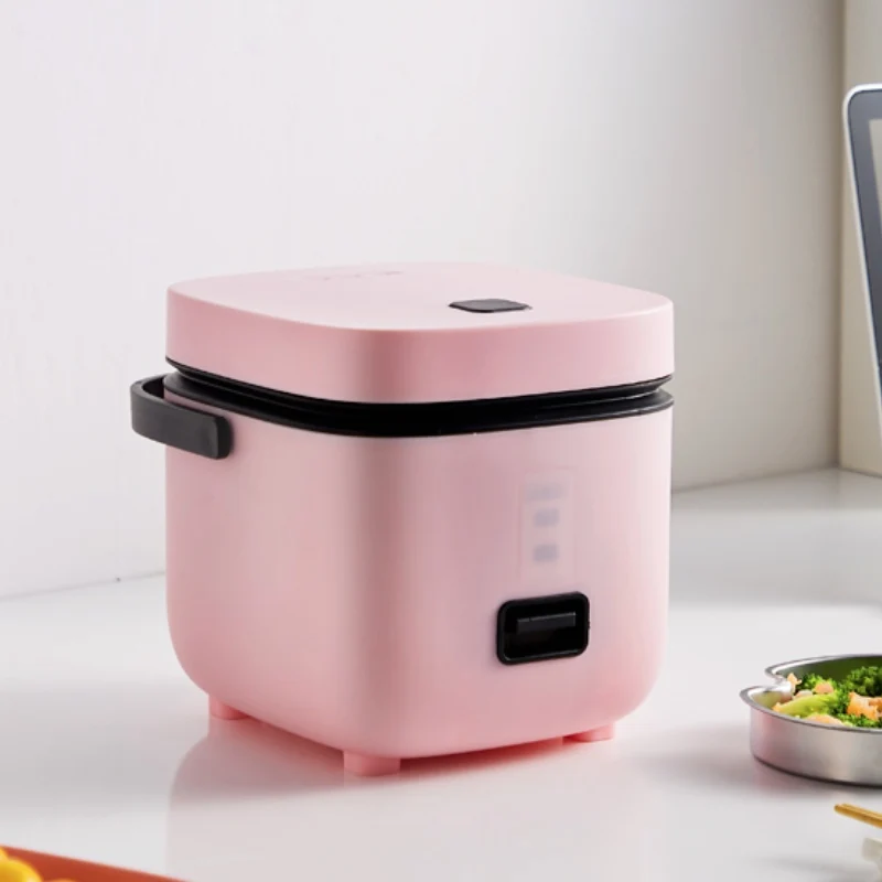 

1.2L Mini Electric Rice Cooker Stainless Steel 2 Layers Steamer Portable Meal Thermal Heating Lunch Box Food Container Warmer